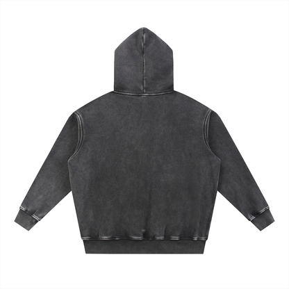 Snow Wash Fleece Oversize Hoodie