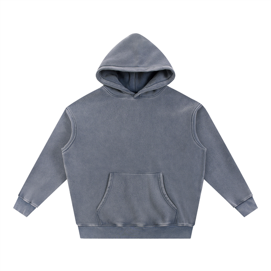 Snow Wash Fleece Oversize Hoodie
